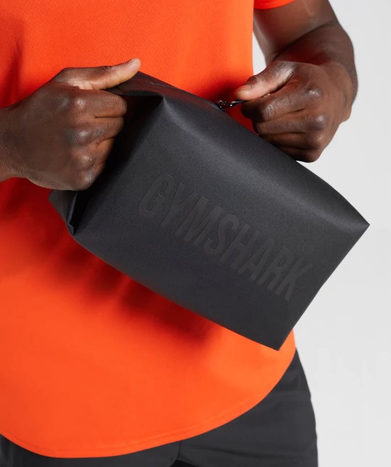 Gymshark X-Series Wash Bag Black | NZ 8JGZHU